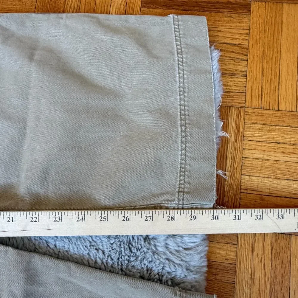 Abercrombie & Fitch AF92 Vintage Cargo Pants Mens 34x30 Beige Wide Leg‎ Utility